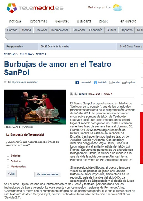 Hablan de nosotros - Prensa Jose Luis Lago